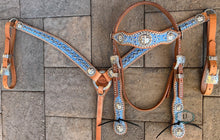 Load image into Gallery viewer, Cowboy headstall and Barrel racer breast collar #9191049083