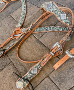 Cowboy headstall and Barrel racer breast collar #9191069216