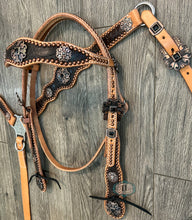 Load image into Gallery viewer, Cowboy headstall and Scalloped breast collar #9171069172
