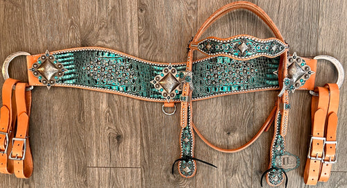 Cowboy headstall and Tripping breast collar #9131059159