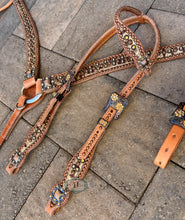 Load image into Gallery viewer, One ear headstall and Barrel racer breast collar #9141049068