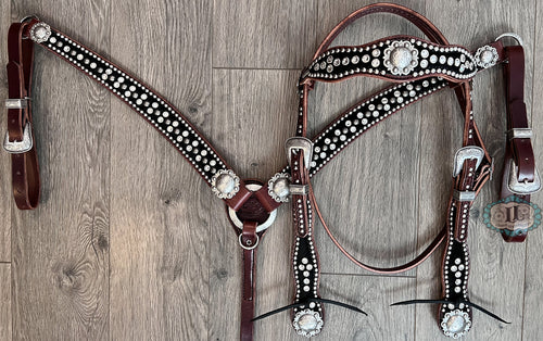 Cowboy headstall and Barrel racer breast collar #913117609