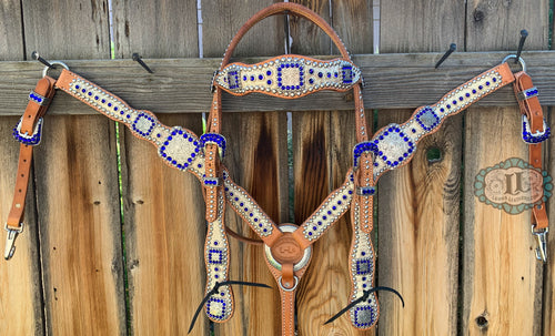 Cowboy headstall and Scalloped breast collar #9130824858