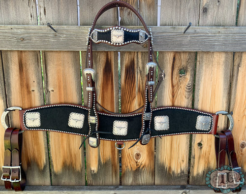 Cowboy headstall and Tripping breast collar #9130824903