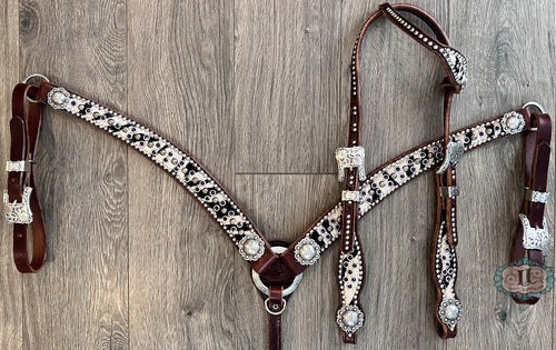 One ear headstall and Barrel racer breast collar #914117247