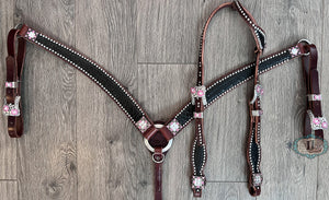 One ear headstall and Barrel racer breast collar #914117254